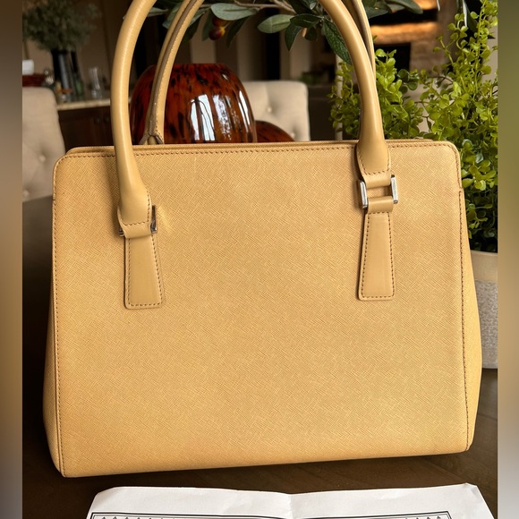 Burberry Leather Tan Satchel Bag - Picture 5 of 15